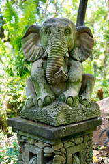 Statue in Sacred Monkey Forest, Ubud, Bali, Indonesia