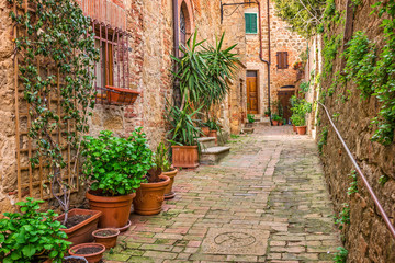 Fototapeta na wymiar Old town Tuscany Italy