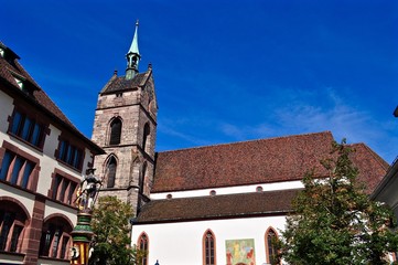 Obraz premium Martinskirche / St. Martin Kirche in Basel, Schweiz