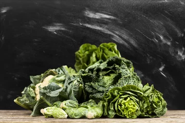 Photo sur Plexiglas Légumes Assortment of green vegetables