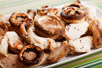 Chicken with mushrooms
