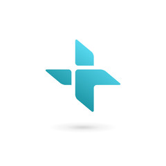Cross plus medical logo icon design template elements - obrazy, fototapety, plakaty