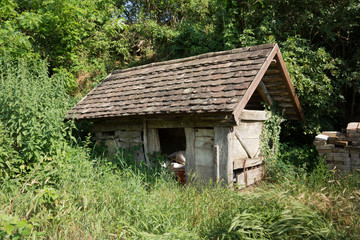 Old garden shed in Hungary