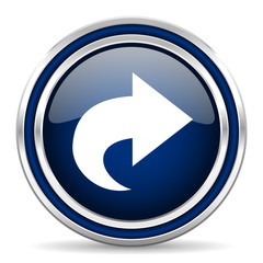 next blue glossy web icon