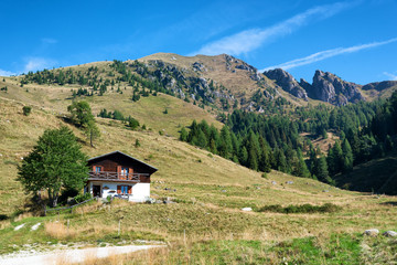 Fototapeta na wymiar mountain landscape on Dolomites, Trentino, Italy