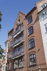Fototapeta na wymiar Immeuble ancien à Copenhague, Danemark 