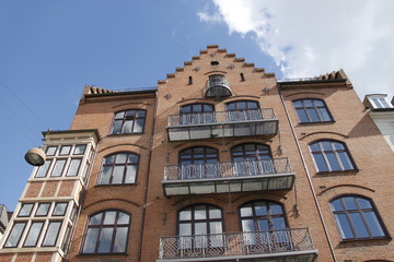 Immeuble ancien à Copenhague, Danemark