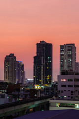 Fototapeta na wymiar Bangkok sunrise