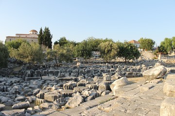 The ancient temple of Apollo in Didim, Turkey