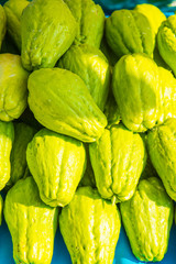 Background of Chayote fruits