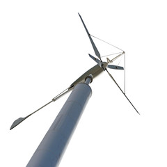 wind turbine for renewable energy  isolated on white