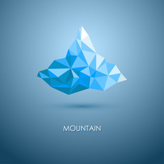 vector illustration of mountain. mountain logo. Triangle mountain. mountain design.