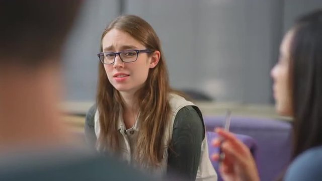 A group of students studying together