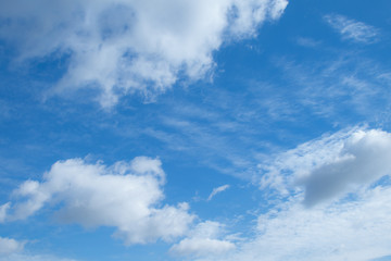 blue sky with clouds