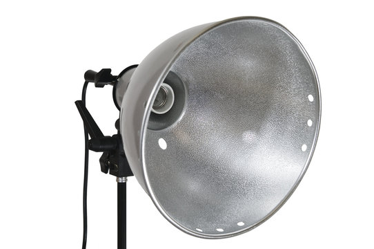 Lamp reflector on white