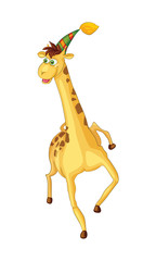 Cheerful giraffe
