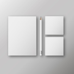 Vector realistic branding mock up