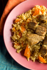 Rice pilaf with meat