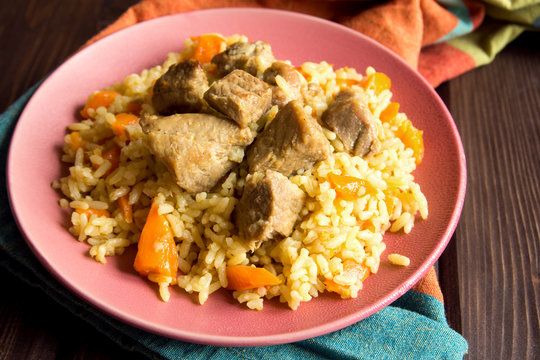 Rice pilaf with meat