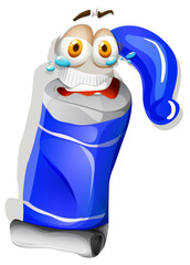 Blue color with crying face