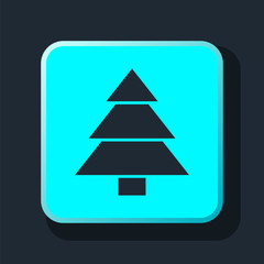 Fototapeta premium Christmas tree icon