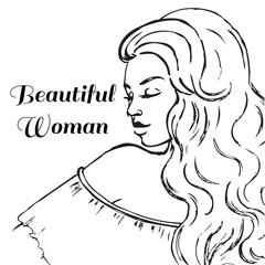 hand drawn woman
