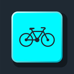 Fototapeta premium icon bicycle profile
