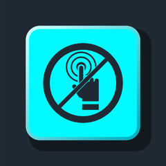 icon do not touch