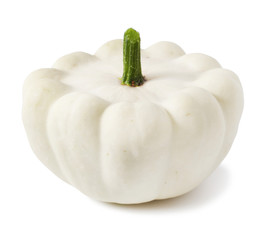patisson squash isolated on white background