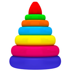 Baby kids colorful pyramid toy