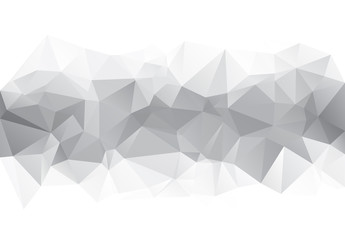 Gray horizontal line polygonal background. Vector version