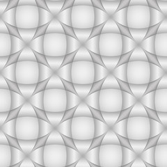Abstract geometric seamless pattern. Light 3d background or wallpaper