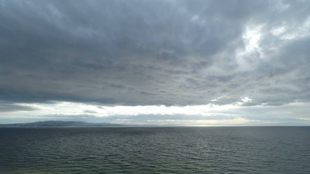 Time Lapse Video of Dramatic Sky and Sea Horizon