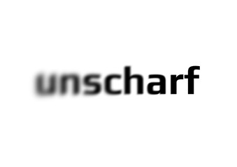 unscharf sehen