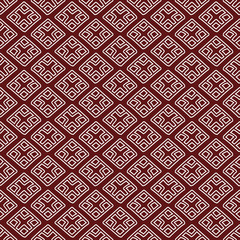 Red ethnic russian seamless pattern