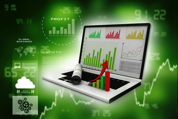 Fototapeta premium Business graph