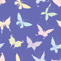 Fototapeta na wymiar pattern of the butterflies