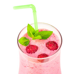 Raspberry dairy smoothie