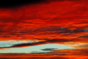 Sunset.