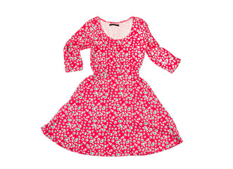 beautiful female flowered dress