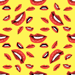 Lips Seamless pattern