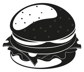 Burger silhouette