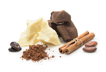 ingredients for сooking  homemade chocolate