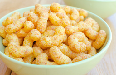 peanut flips in bowl on table