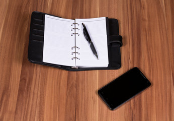 Notebook and  phone