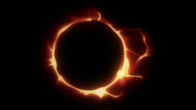 Fire Ring Background. Seamless loop