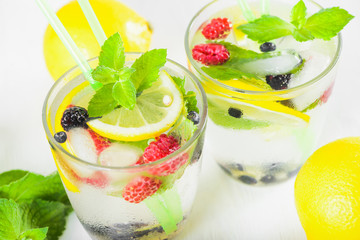  refreshing lemonade with fresh mint