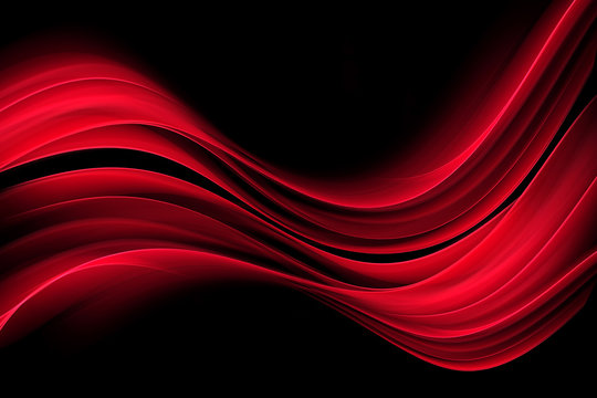 Red Wave Background Design © SidorArt