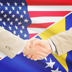 Businessmen handshake - United States and Bosnia and Herzegovina
