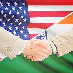 Businessmen handshake - United States and India